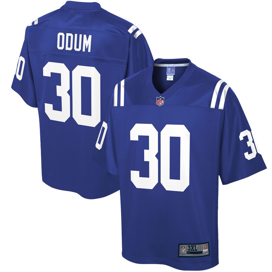 Indianapolis Colts George Odum Pro Line Big & Tall Royal Football Jersey product image