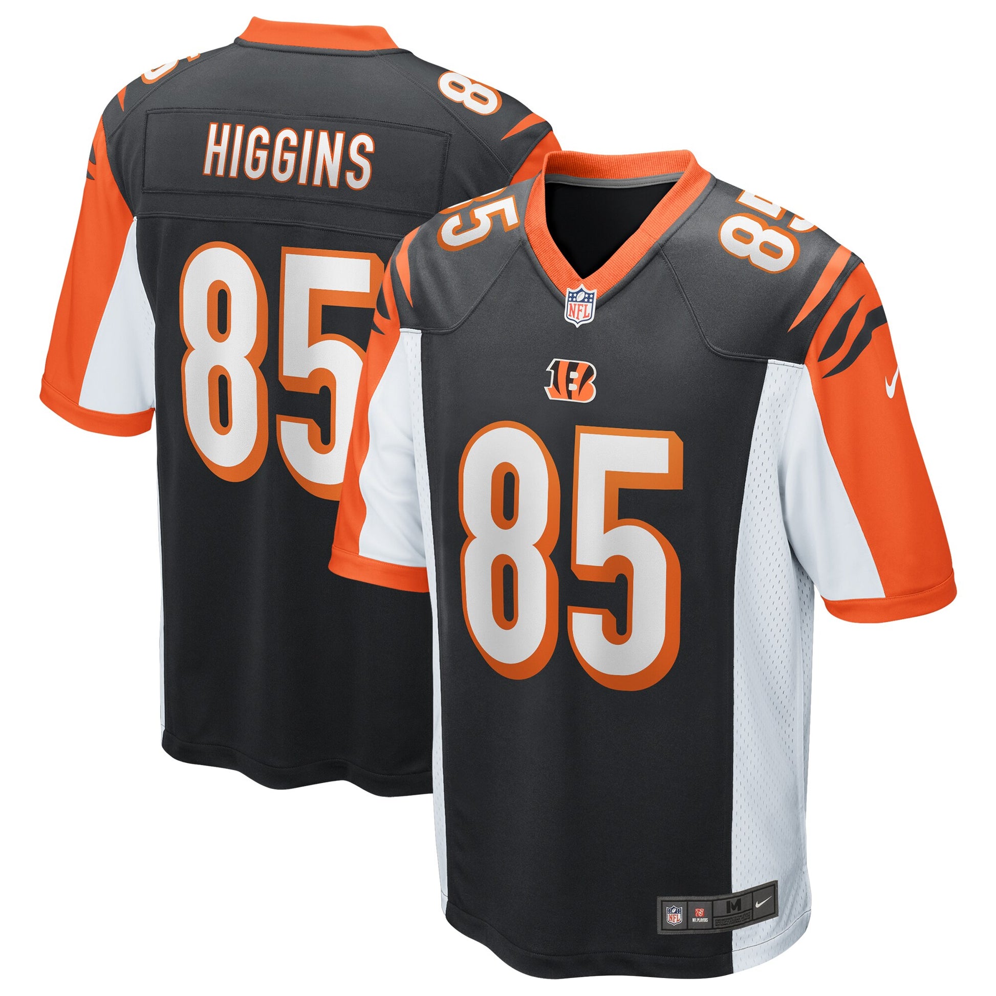 Cincinnati Bengals Tee Higgins Game Black Football Jersey product image