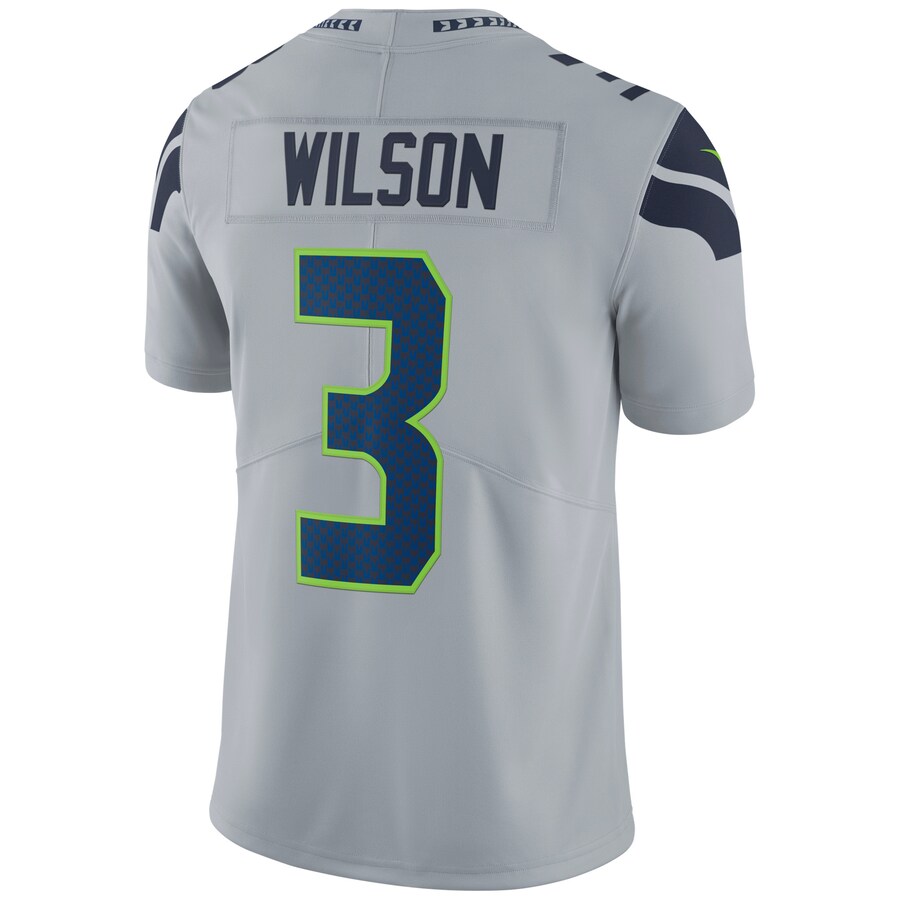 Seattle Seahawks Russell Wilson 2003 Limited Gray Football Jersey product image