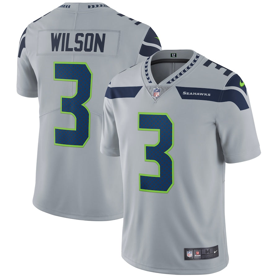 Seattle Seahawks Russell Wilson 2003 Limited Gray Football Jersey product image