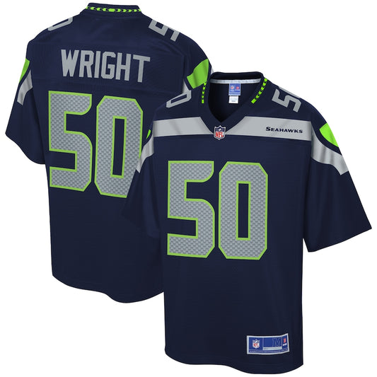 Seattle Seahawks K.j. Wright 2044 Pro Line Navy Football Jersey product image