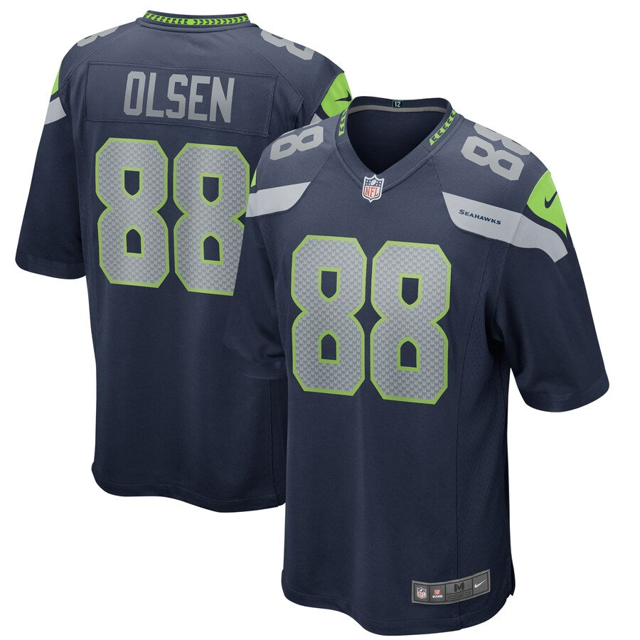 Seattle Seahawks Greg Olsen 2011 Game Navy Football Jersey product image