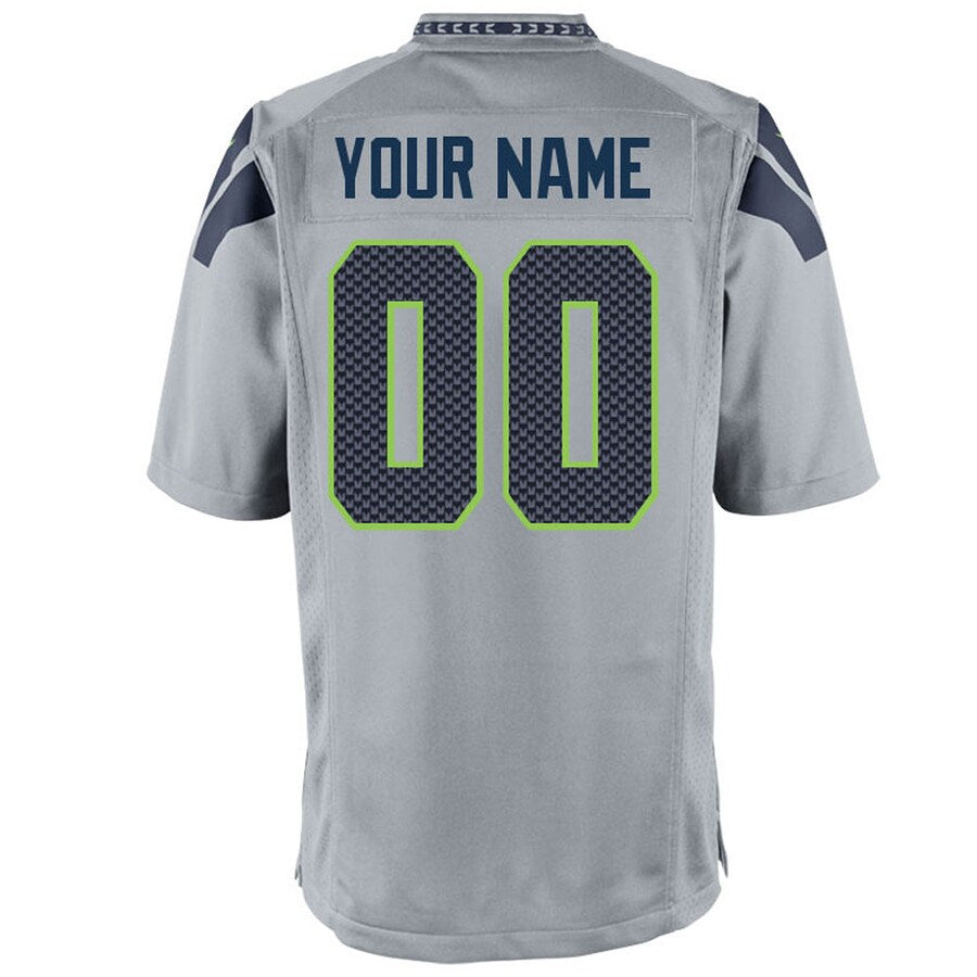 Seattle Seahawks 2013 Custom Alternate Game Gray Football Jersey product image