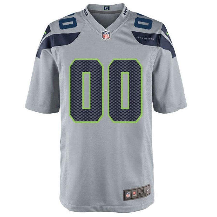 Seattle Seahawks 2013 Custom Alternate Game Gray Football Jersey product image