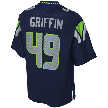 Seattle Seahawks Shaquem Griffin 2061 Pro Line Big & Tall Navy Football Jersey product image