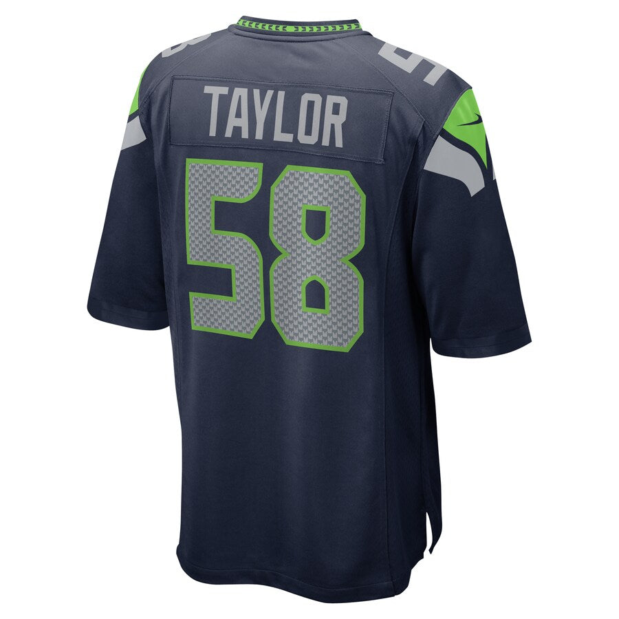 Seattle Seahawks Darrell Taylor 2065 Game Navy Football Jersey product image