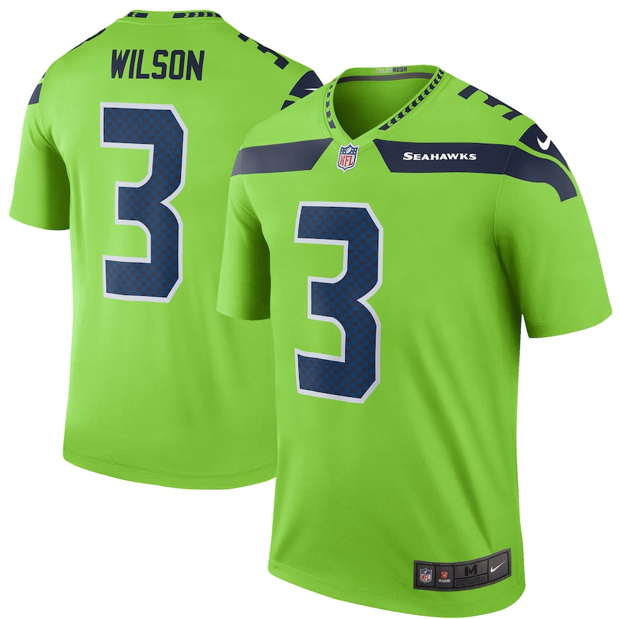 Seattle Seahawks Russell Wilson 1993 Green Football Jersey product image