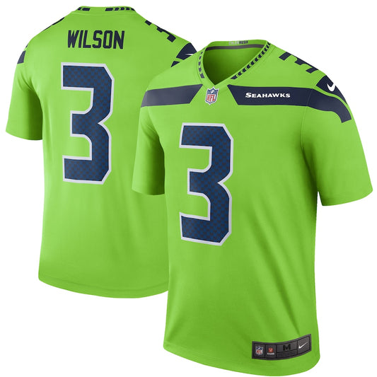 Seattle Seahawks Russell Wilson 1993 Green Football Jersey product image