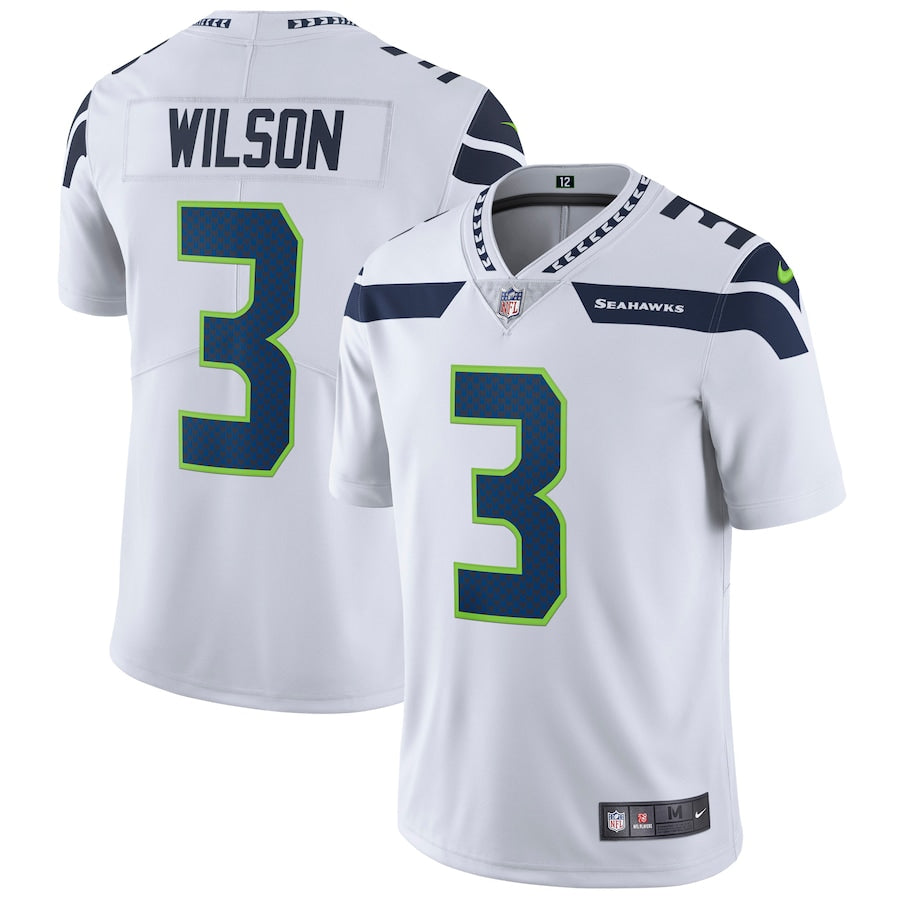 Seattle Seahawks Russell Wilson 1996 Limited White Football Jersey product image