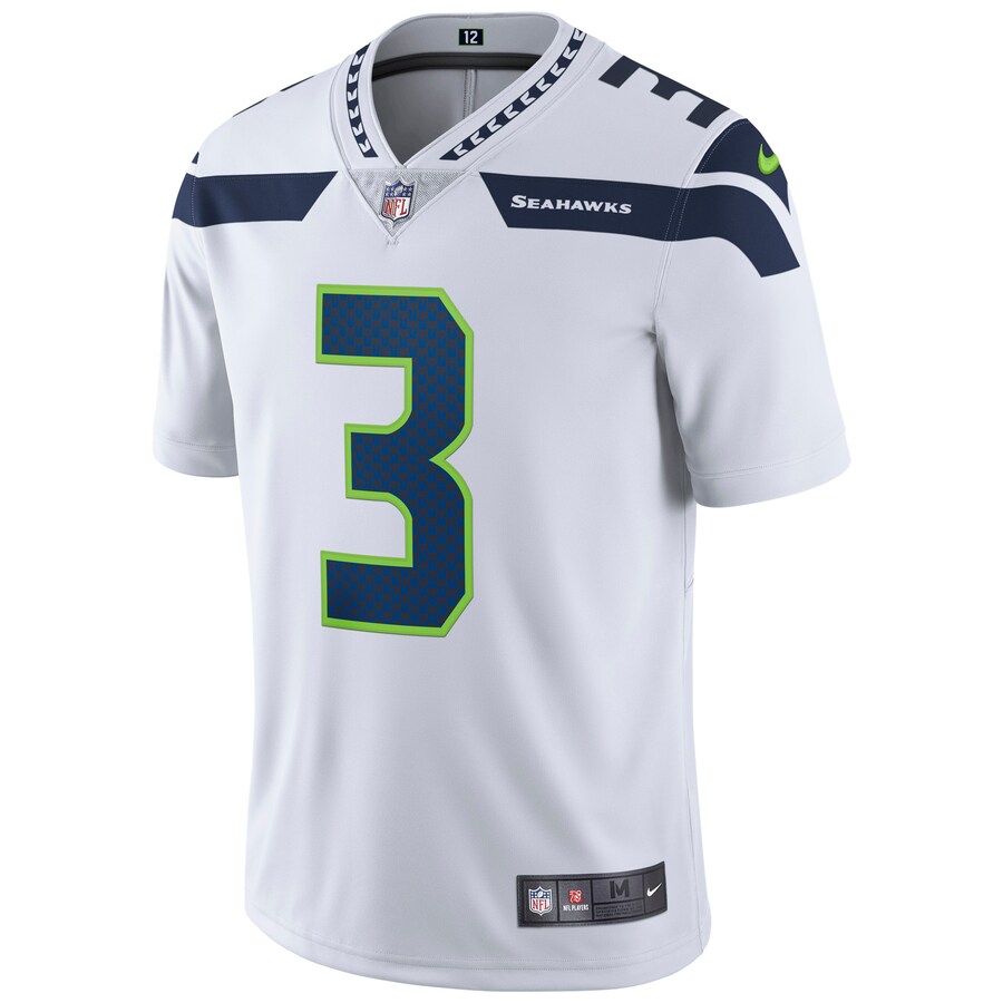 Seattle Seahawks Russell Wilson 1996 Limited White Football Jersey product image