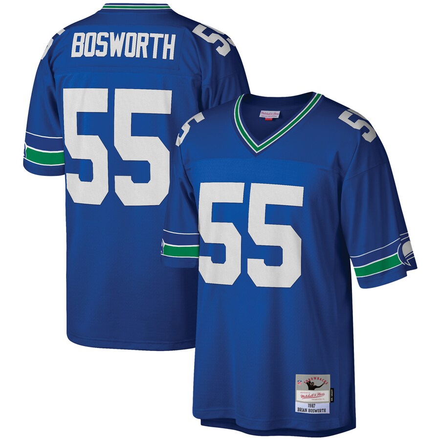 Seattle Seahawks Brian Bosworth 2038 Legacy Royal Football Jersey product image