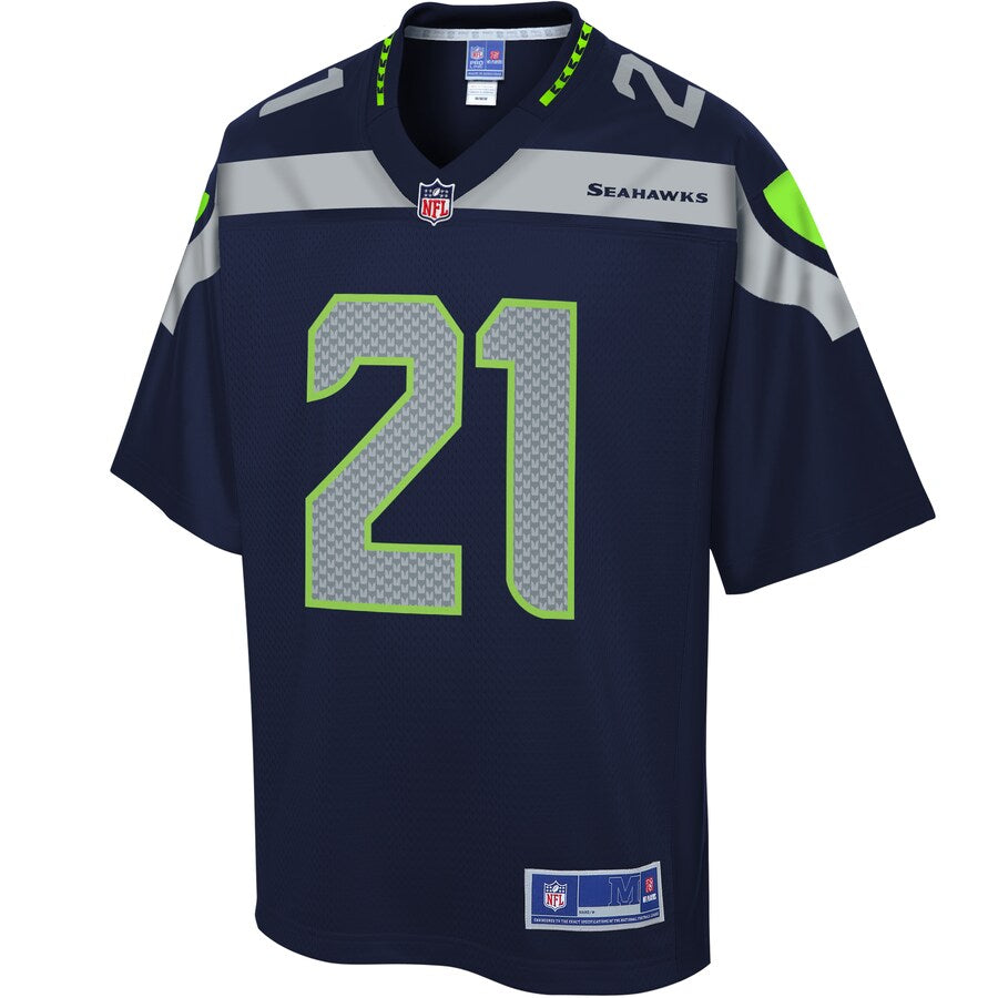 Seattle Seahawks Tre Flowers 2072 Pro Line Team Color Navy Football Jersey product image