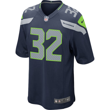 Seattle Seahawks Chris Carson 1998 Game Navy Football Jersey product image