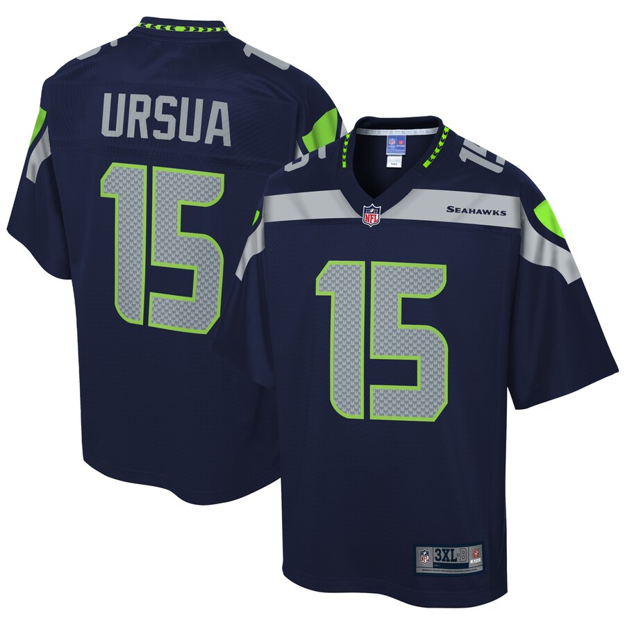 Seattle Seahawks John Ursua 2086 Pro Line Big & Tall Navy Football Jersey product image
