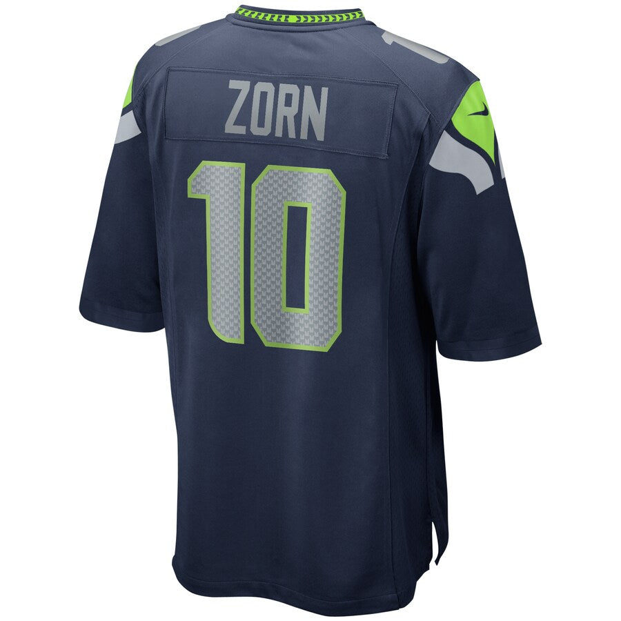 Seattle Seahawks Jim Zorn 2027 Game Navy Football Jersey product image