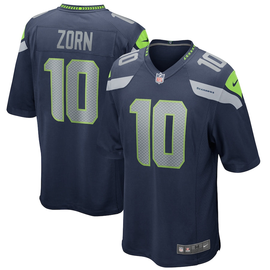 Seattle Seahawks Jim Zorn 2027 Game Navy Football Jersey product image