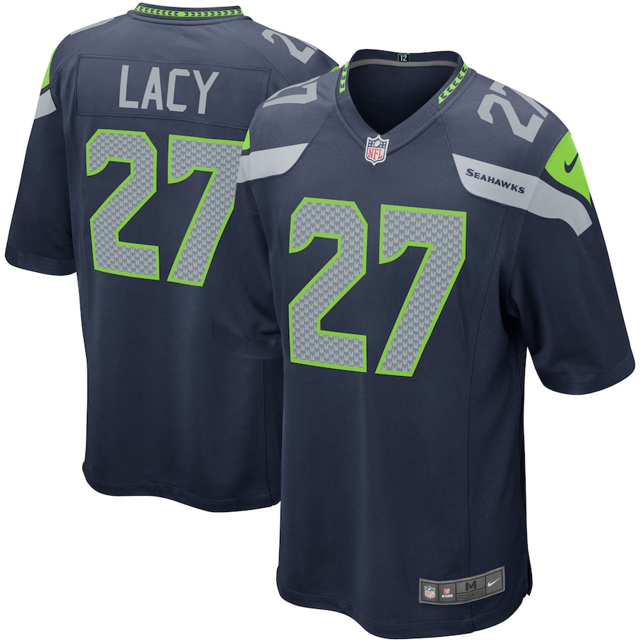 Seattle Seahawks Eddie Lacy 2084 Game Navy Football Jersey product image