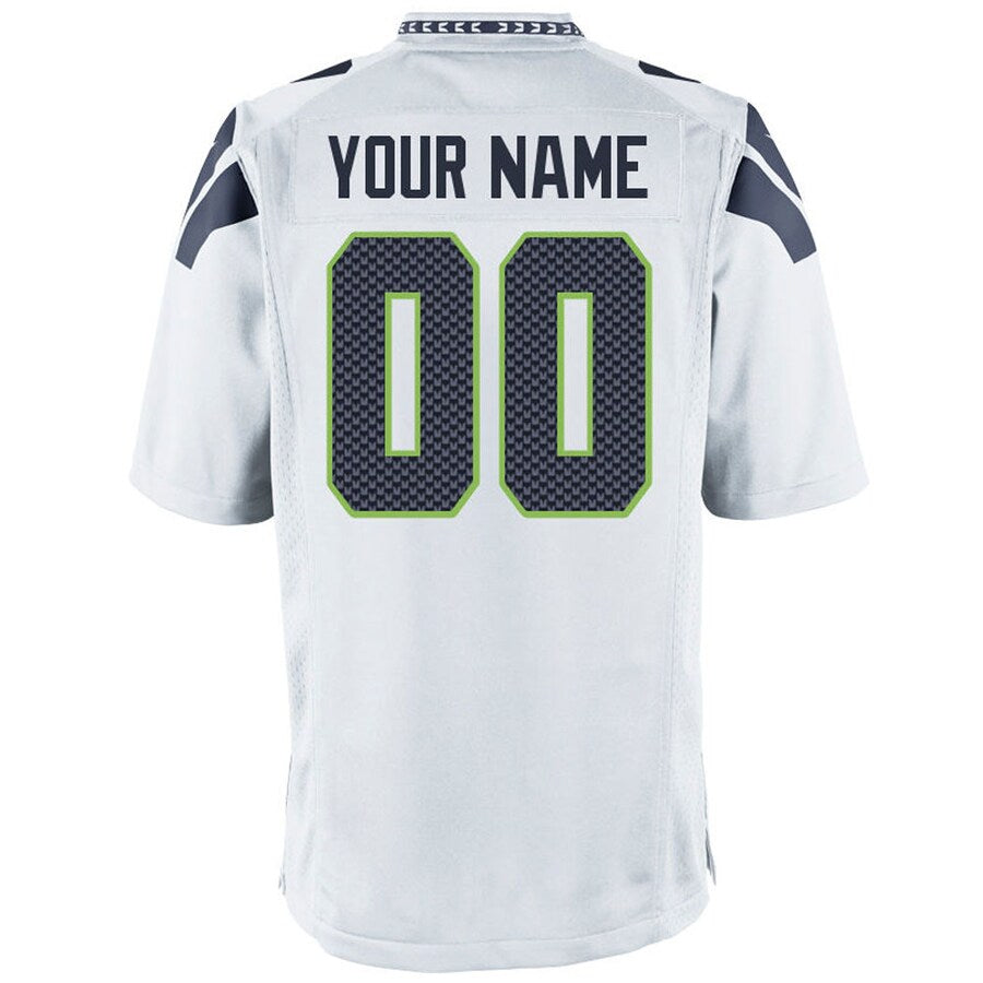 Seattle Seahawks Customized 2017 Game White Football Jersey product image