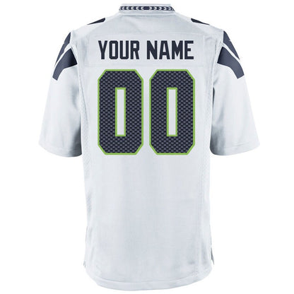 Seattle Seahawks Customized 2017 Game White Football Jersey product image