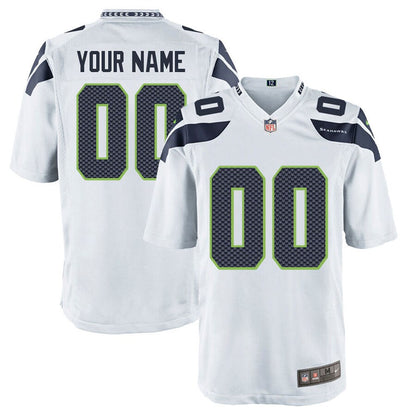 Seattle Seahawks Customized 2017 Game White Football Jersey product image