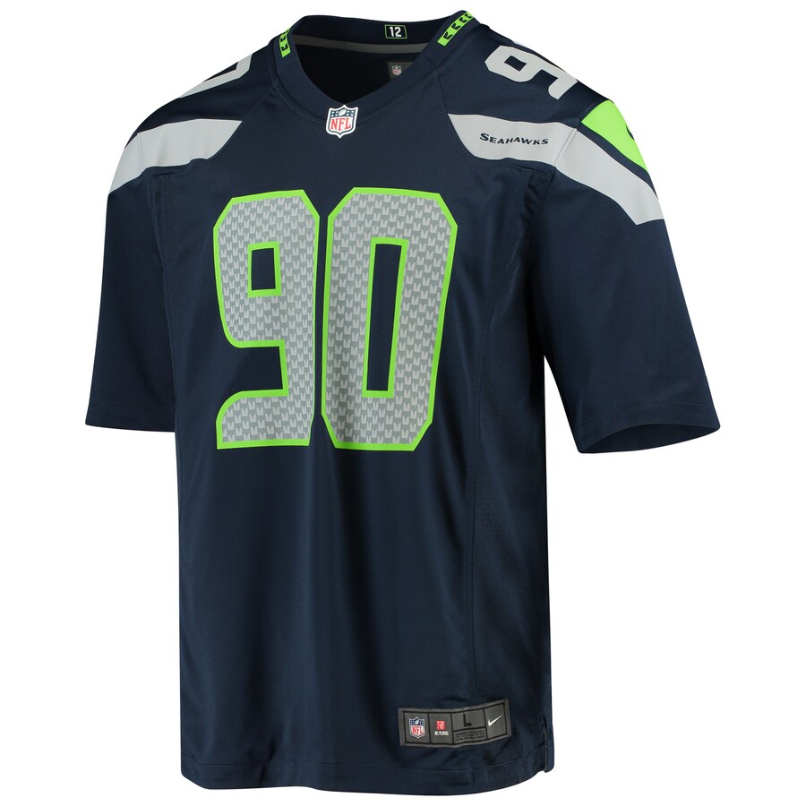 Seattle Seahawks Jadeveon Clowney 2022 Game Navy Football Jersey product image