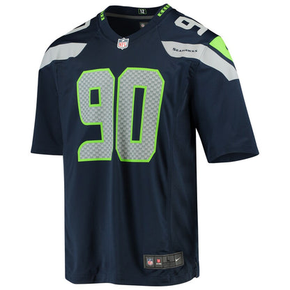 Seattle Seahawks Jadeveon Clowney 2022 Game Navy Football Jersey product image