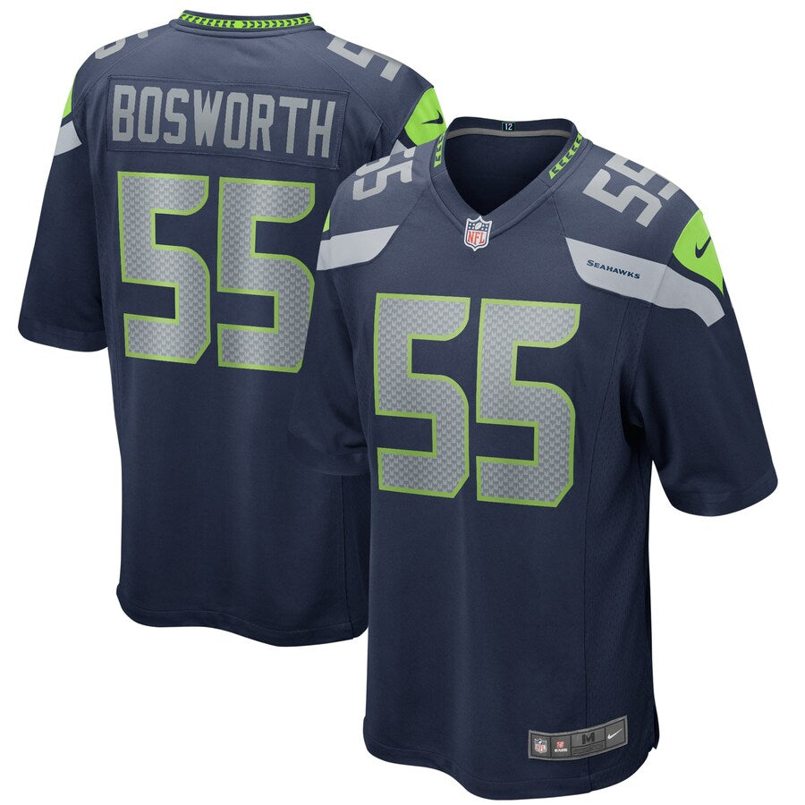 Seattle Seahawks Brian Bosworth 2039 Game Navy Football Jersey product image