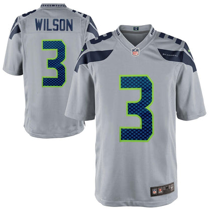 Seattle Seahawks Russell Wilson 2005 Alternate Game Gray Football Jersey product image