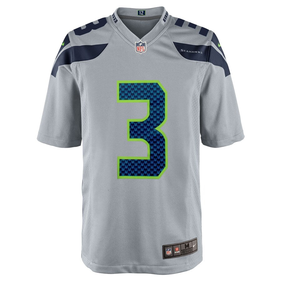 Seattle Seahawks Russell Wilson 2005 Alternate Game Gray Football Jersey product image