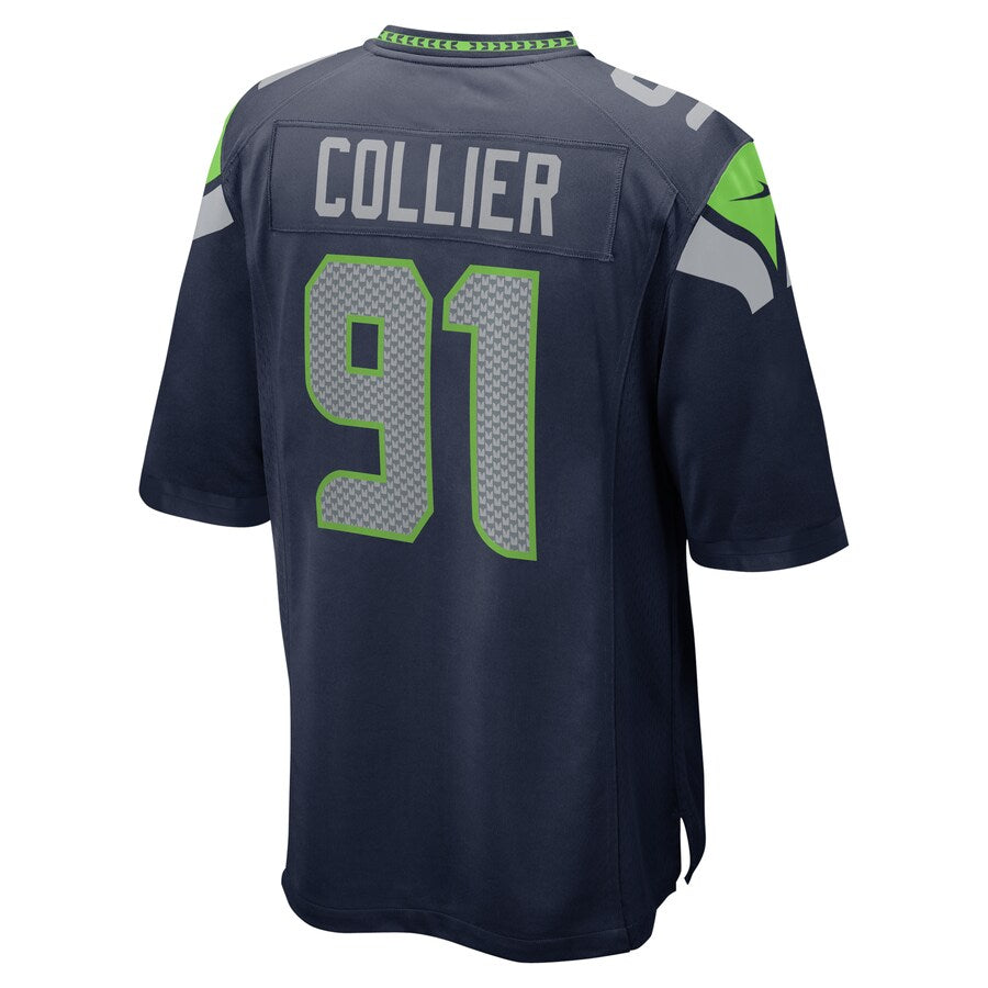 Seattle Seahawks L.j. Collier 2041 Game Navy Football Jersey product image
