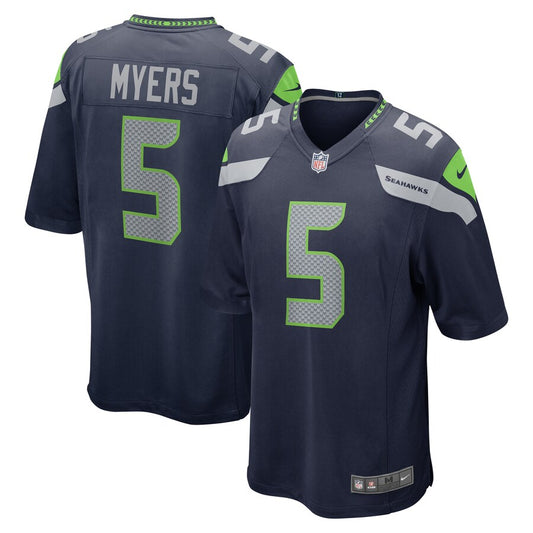 Seattle Seahawks Jason Myers 2035 Game Navy Football Jersey product image