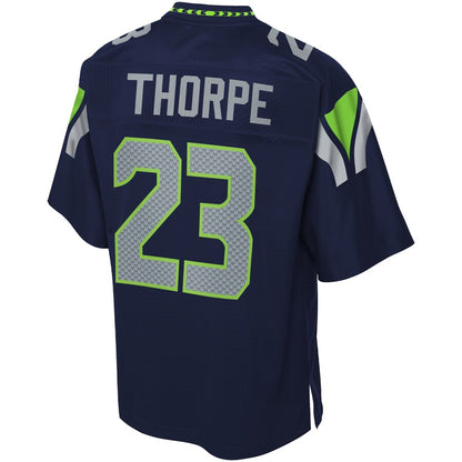 Seattle Seahawks Neiko Thorpe 2076 Pro Line Team Color Navy Football Jersey product image