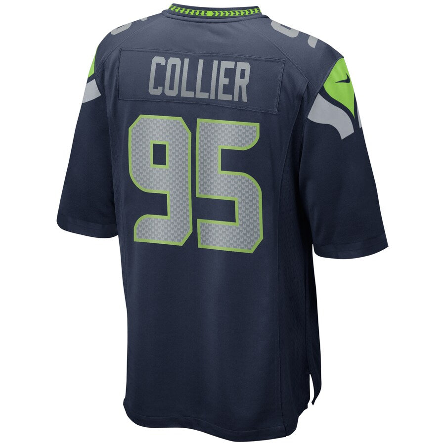 Seattle Seahawks L.j. Collier 2071 Game Navy Football Jersey product image