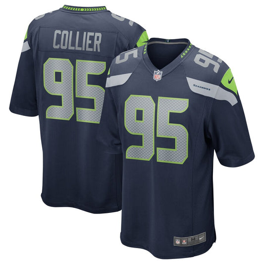 Seattle Seahawks L.j. Collier 2071 Game Navy Football Jersey product image