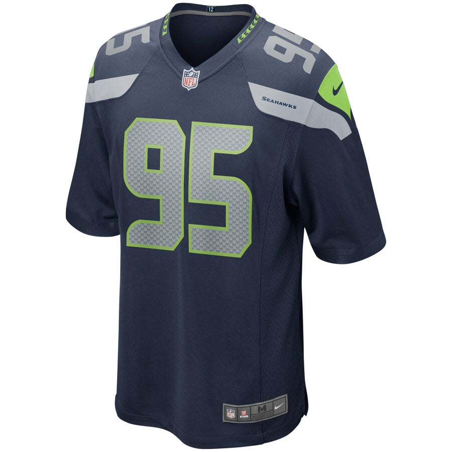 Seattle Seahawks L.j. Collier 2071 Game Navy Football Jersey product image