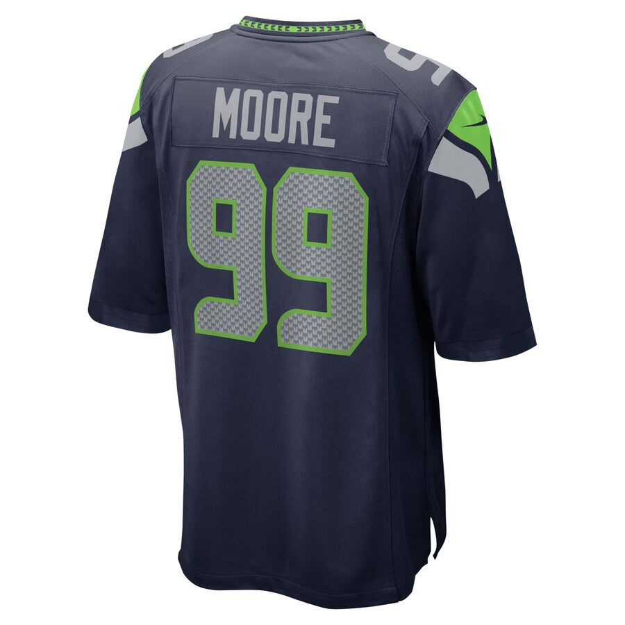 Seattle Seahawks Damontre Moore 2064 Team Game Navy Football Jersey product image