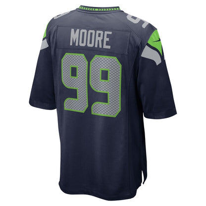 Seattle Seahawks Damontre Moore 2064 Team Game Navy Football Jersey product image