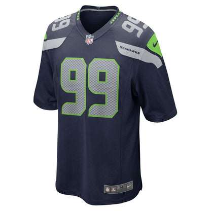 Seattle Seahawks Damontre Moore 2064 Team Game Navy Football Jersey product image
