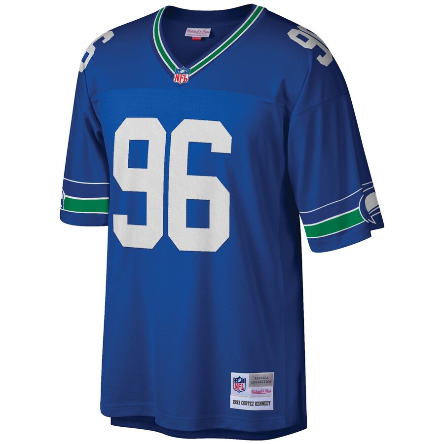 Seattle Seahawks Cortez Kennedy 1993 2009 Legacy Royal Football Jersey product image