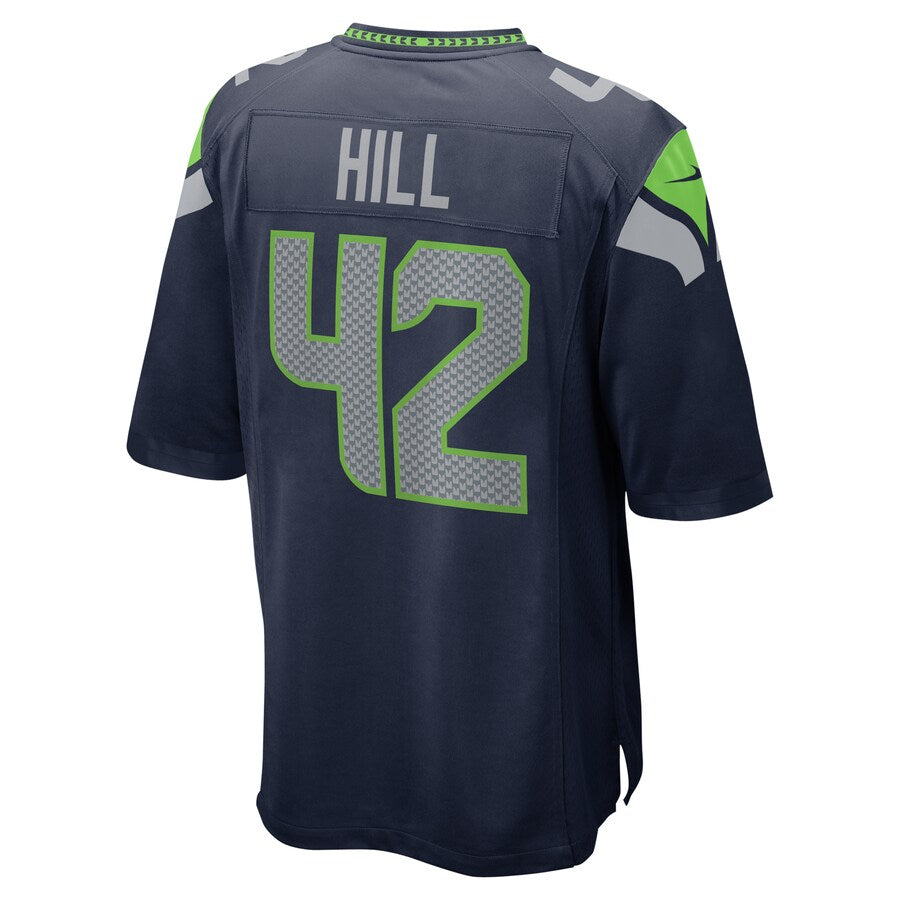 Seattle Seahawks Lano Hill 2066 Game Navy Football Jersey product image