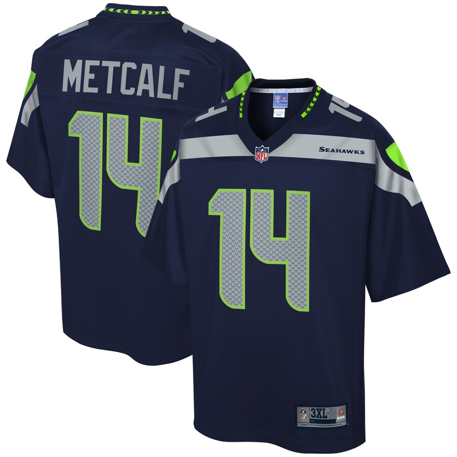 Seattle Seahawks 1999 Pro Line Big & Tall Navy Football Jersey product image