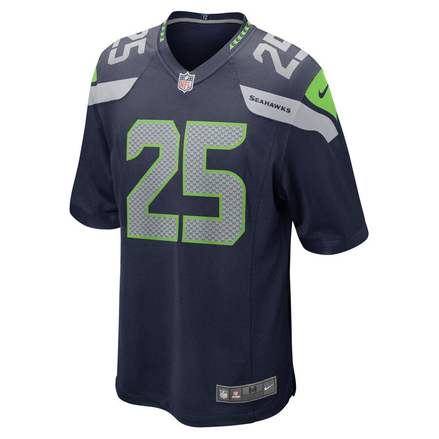 Seattle Seahawks Travis Homer 2029 Game Navy Football Jersey product image