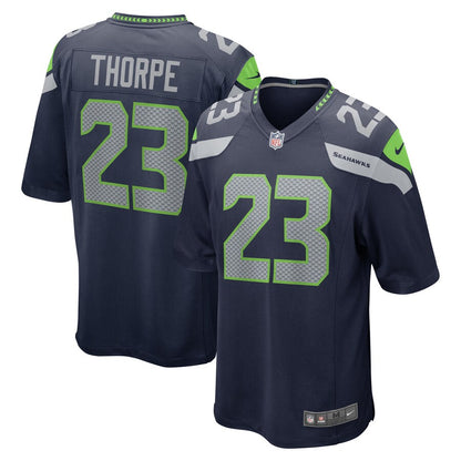 Seattle Seahawks Neiko Thorpe 2057 Game Navy Football Jersey product image