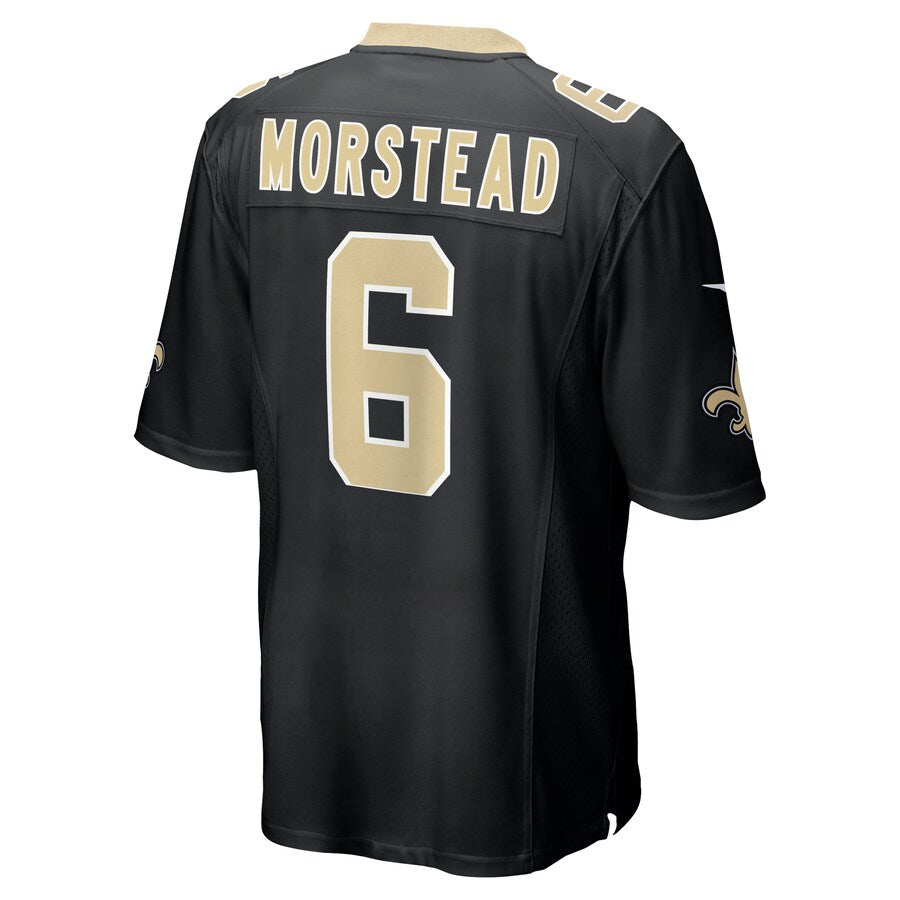 New Orleans Saints Thomas Morestead Game Black Football Jersey product image