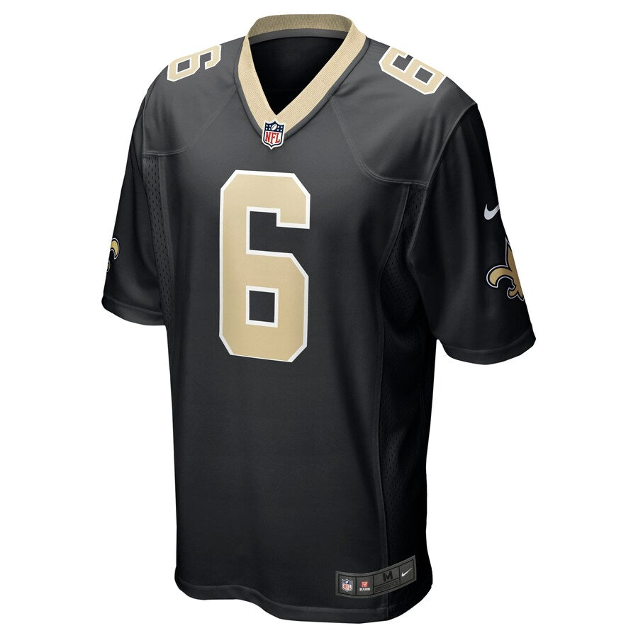 New Orleans Saints Thomas Morestead Game Black Football Jersey product image