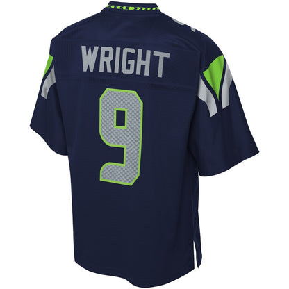 Seattle Seahawks Terry Wright Pro Line Navy Football Jersey product image