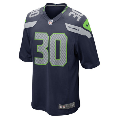 Seattle Seahawks Carlos Hyde Game Navy Football Jersey product image