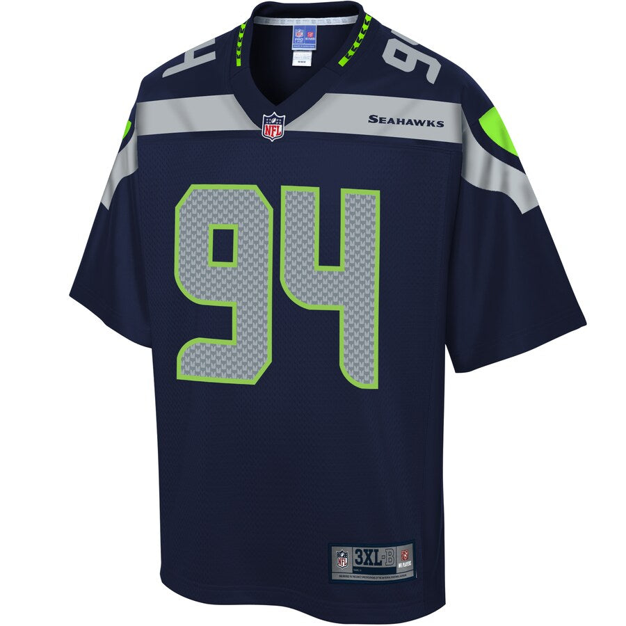 Seattle Seahawks Ziggy Ansah Pro Line Big & Tall Navy Football Jersey product image