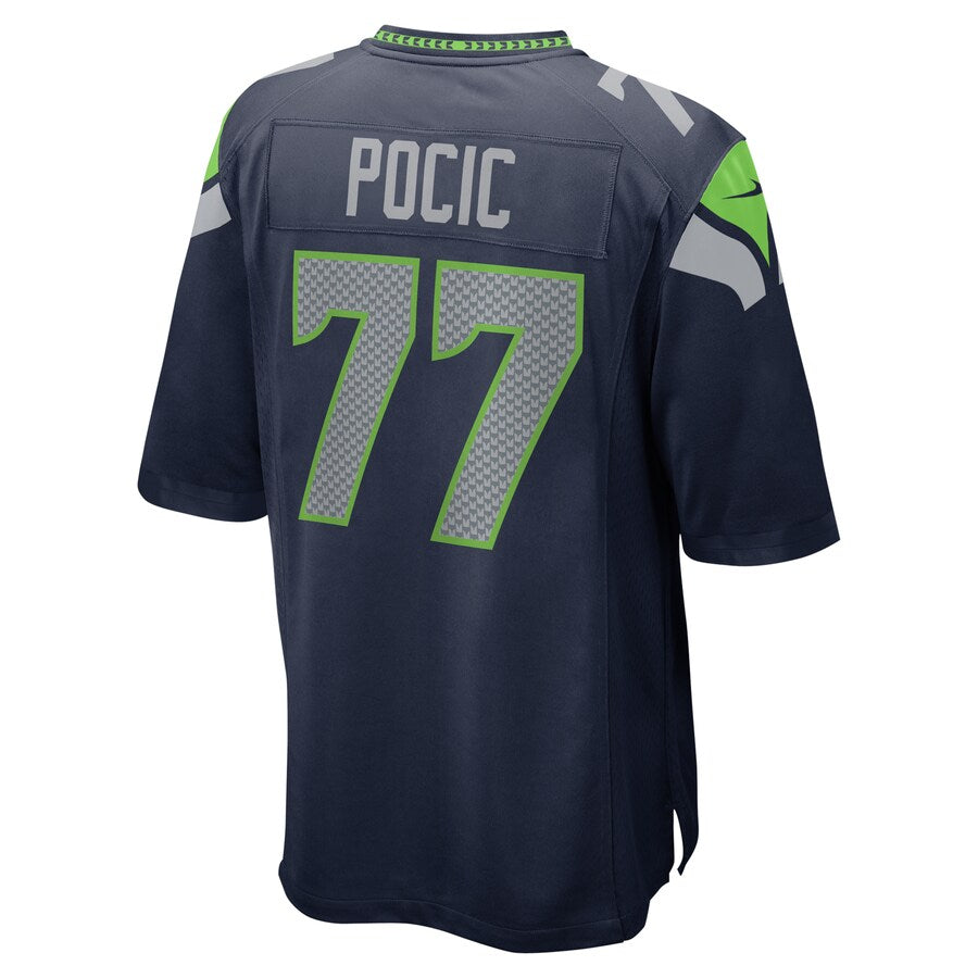 Seattle Seahawks Ethan Pocic 2098 Game Navy Football Jersey product image