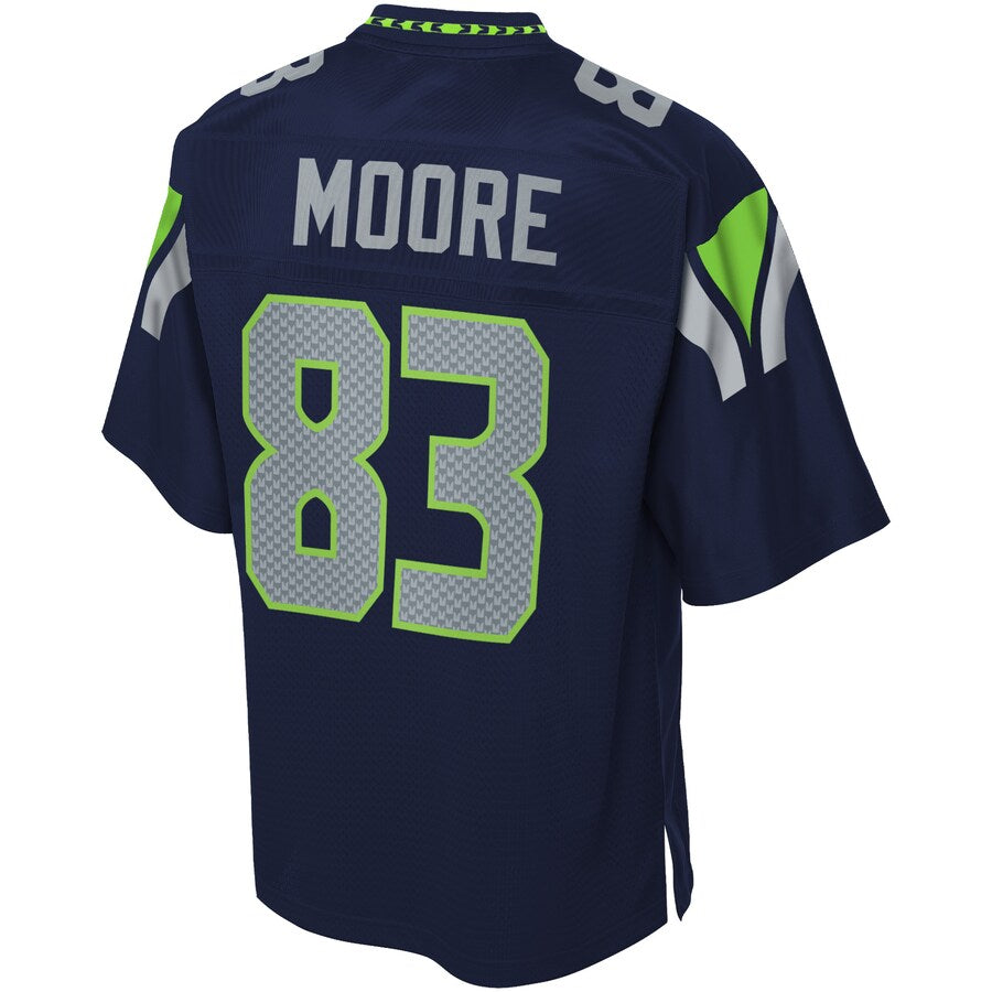 Seattle Seahawks David Moore Pro Line Team Color Navy Football Jersey product image